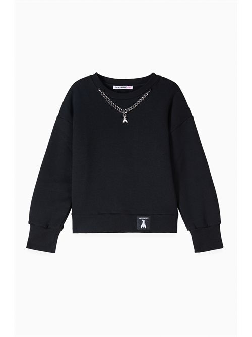 Felpa nera logo PATRIZIA PEPE | 7M0935K103